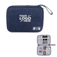 USB Data Cable Organizer Travel Kit Case 